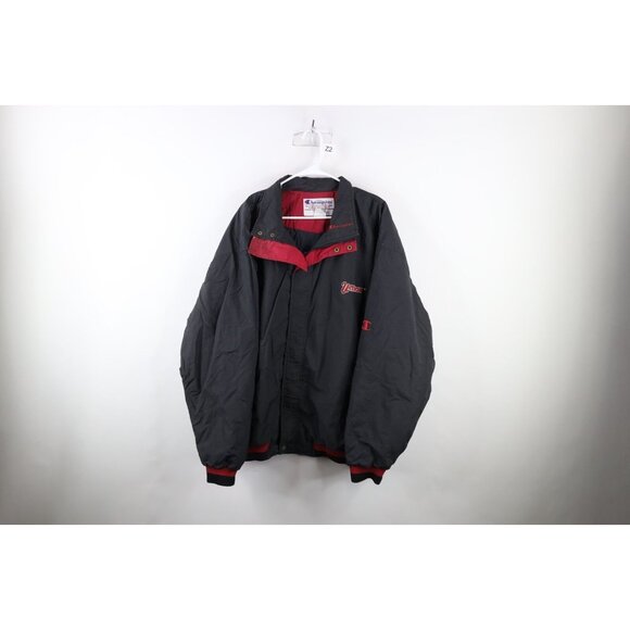 Vintage 90s Champion Mens XL UMASS University of Massachusetts Quilted Jacket